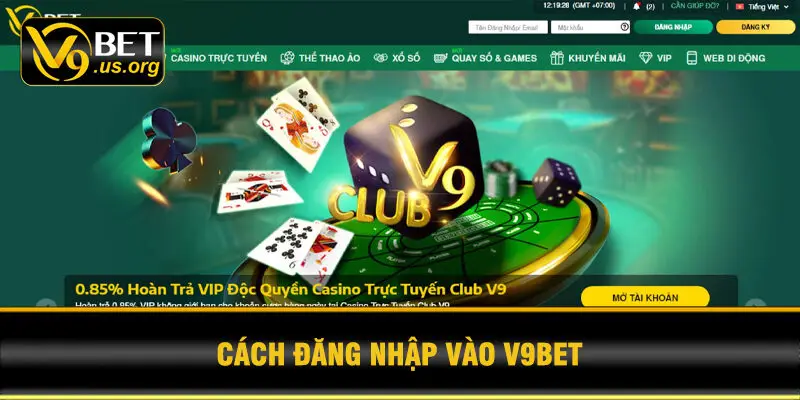 Cách đăng nhập vào V9BET